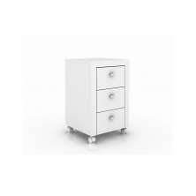 Gaveteiro para Escritório Home Office ME4108 MDP Branco - Gran Belo