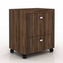 Gaveteiro para Escritório Home Office ME4112 MDP Nogal G69 - Gran Belo