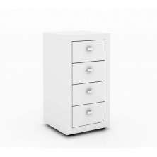 Gaveteiro para Escritório Home Office ME4133 MDP Branco - Gran Belo