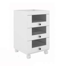 Gaveteiro para Escritório Home Office PE2013 MDP Branco - Gran Belo