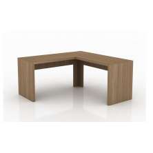 Mesa Angular para Escritório Home Office ME4116 MDP Amendoa G69 - Gran Belo