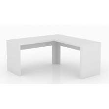 Mesa Angular para Escritório Home Office ME4116 MDP Branco - Gran Belo