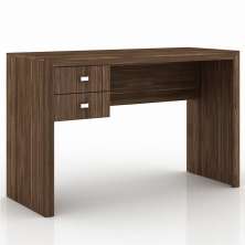 Mesa com 2 Gavetas para Escritório Home Office ME4123 MDP Nogal - Gran Belo