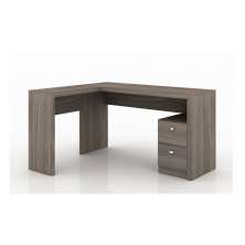 Mesa com 2 Gavetas para Escritório Home Office ME4129 MDP Carvalho - Gran Belo