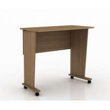 Mesa com rodizio para Escritório Home Office ME4117 MDP Amendoa G69 - Gran Belo