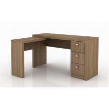 Mesa para Escritório Home Office ME4101 MDP Amendoa G69 - Gran Belo