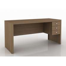 Mesa para Escritório Home Office ME4113 MDP Amendoa G69 - Gran Belo