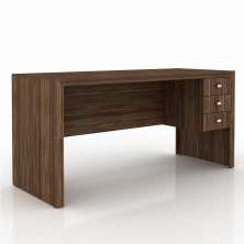 Mesa para Escritório Home Office ME4113 MDP Nogal - Gran Belo