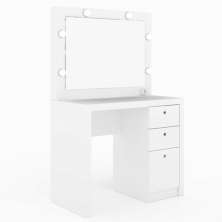 Penteadeira para Quarto Decorativa PE2010 MPD Branco - Gran Belo