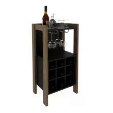 Adega Para Sala de Jantar 09 Garrafas AZ1032 Nogal Preto Tecno Mobili