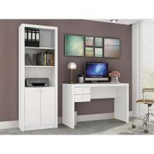 Ambiente para Home Office 02 Peças Branco - Tecno Mobili