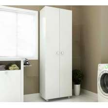 Armário Para Lavanderia 02 Portas Multiuso AM3101 Branco Tecno Mobili