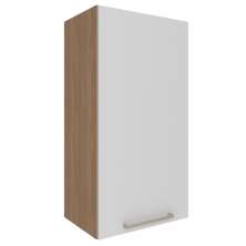 Armario Aereo 1 Porta 40 cm MDP CZ3118 Freijo Branco Tecno Mobili