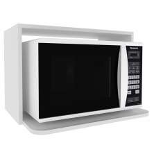 Armario Aereo Nicho Microondas 60 cm MDF CZ3319 Branco Tecno Mobili