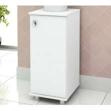 Balcão Para Bebedouro 01 Porta BL3306 Branco Tecno Mobili
