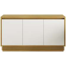Balcao Buffet 3 Portas 160 cm BB2610 Natural Off White Tecno Mobili