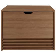 Balcao Gabinete 1 Gaveta Ripada BN3613 Amendoa Tecno Mobili