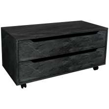 Balcao Gabinete Com 2 Gavetas e 4 Rodizios BN3643 Marmore Lunar Tecno Mobili