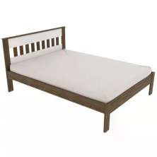 Cama Casal CM8007 E 02 Mesas De Cabeceira AZ1016 QT6 Nogal Branco Tecno Mobili