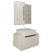 Conjunto 3 Peças Para Banheiro BN3630X46X48 Branco Tecno Mobili