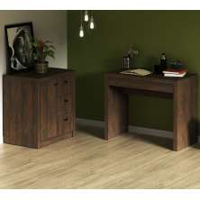 Conjunto Escritório 02 Peças CJ11 Rustico Tecno Mobili