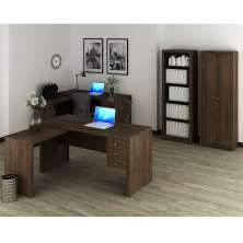 Conjunto Escritório Completo 04 Peças CJ10 Rustico Tecno Mobili