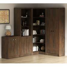 Conjunto Escritório Completo 4 Peças CJ7 Rustico Tecno Mobili