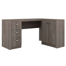Conjunto Mesa com Balcão para Home Office Carvalho - Tecno Mobili