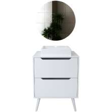 Conjunto Para Banheiro BN3600x39x40 Branco Metalizado Tecno Mobili