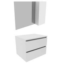 Conjunto Para Banheiro Gabinete E Espelheira BN3607x02 Branco Tecno Mobili