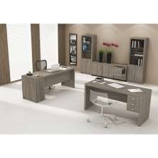 Conjunto para Home Office com 08 Peças Carvalho - Tecno Mobili