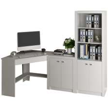 Escrivaninha Armario E Balcao Para Escritorio Branco ME41X69X03X10 Tecno Mobili