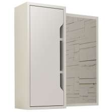 Espelheira Para Banheiro 60 cm 1 Porta BN3648 Branca Tecno Mobili
