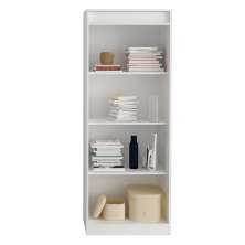 Estante Livreiro Multiuso Alta 3 Prateleiras ME4150 Branco - Tecno Mobili
