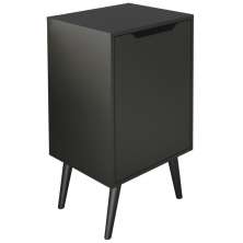 Gabinete Para Banheiro Pes Palito 1 Porta BN3641 Preto Tecno Mobili