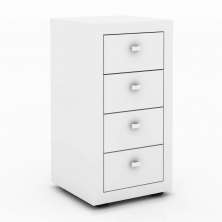 Gaveteiro 4 Gavetas ME4133 Branco - Tecno Mobili
