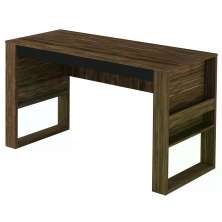 Mesa Escrivaninha Para Escritorio ME4146 Nogal Preto Tecno Mobili
