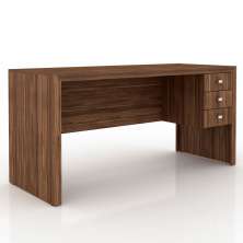 Mesa com 03 Gavetas para Home Office ME4113 Nogal - Tecno Mobili