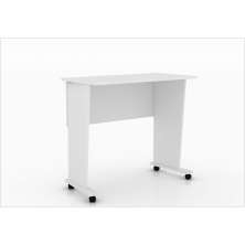 Mesa para Notebook com rodízios ME4117 Branco - Tecno Mobili