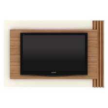 Painel Para Tv 65 Polegadas 180cm PL3001 Natural Off White Tecno Mobili