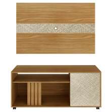 Rack E Painel Para Tv 42 Polegadas PA2913xR1481 Natural Palha Tecno Mobili