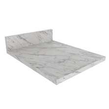 Tampo Para Balcão 40 cm CZ3122 Marmore Branco Tecno Mobili