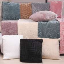 Capa de Almofada Microfibra Flannel Brushed 45x45cm Porcelana
