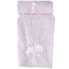 Cobertor Bebê Fluffy 110x90 com Aplique Bordado Malve
