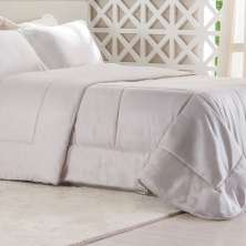 Edredom Prime Super King 3D Embossed 260x280cm Cinza Elefante