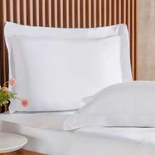 Fronha Ricamo 300 Fios 100% Algodão 50x70cm Branco