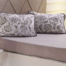 Jogo de Cama Queen 3 Pçs Malha Premium 145g/m² 100% Algodão 158x198x35cm Safir