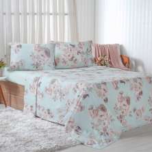 Jogo de Cama Solteiro 3 Pçs 150 Fios Super Macio 100% Algodão Garten