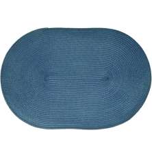 Kit 4 Americano Requinte Liso para Mesa Oval 30x45cm Navy