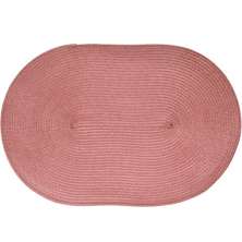 Kit 8 Americano Requinte Liso para Mesa Oval 30x45cm Rosê